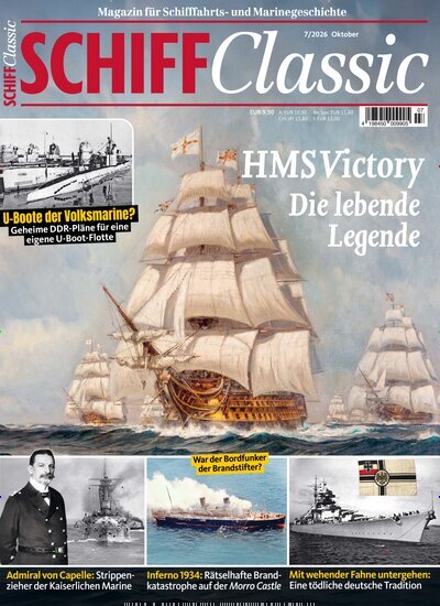 Titelbild der Ausgabe 7/2026 von SCHIFF Classic. Diese Zeitschrift und viele weitere Reisemagazine, Freizeitmagazine und Wissensmagazine als Abo oder epaper bei United Kiosk online kaufen.