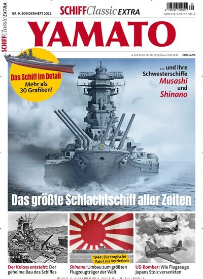 Titelbild der Ausgabe 9/2026 von SCHIFF Classic Extra. Diese Zeitschrift und viele weitere Reisemagazine, Freizeitmagazine und Wissensmagazine als Abo oder epaper bei United Kiosk online kaufen.