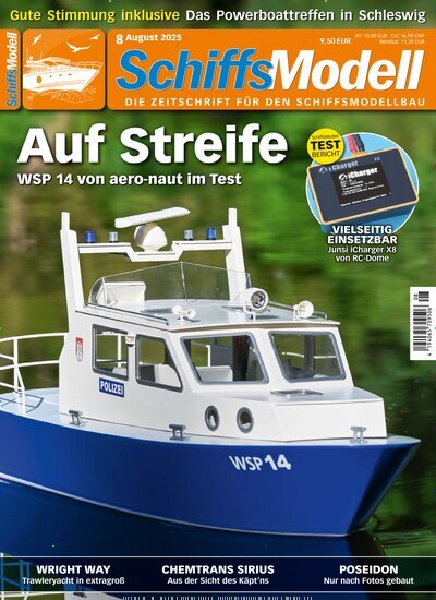 Titelbild der Ausgabe 8/2025 von SchiffsModell. Diese Zeitschrift und viele weitere Reisemagazine, Freizeitmagazine und Wissensmagazine als Abo oder epaper bei United Kiosk online kaufen.