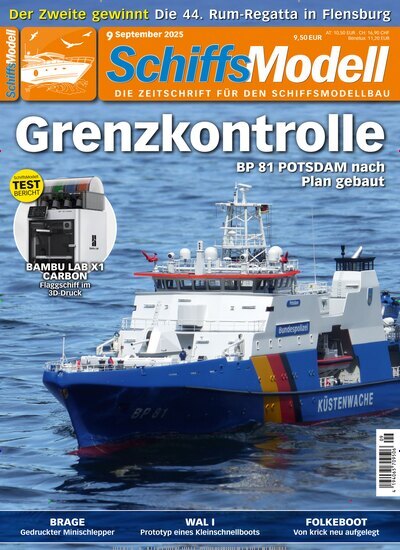Titelbild der Ausgabe 9/2025 von SchiffsModell. Diese Zeitschrift und viele weitere Reisemagazine, Freizeitmagazine und Wissensmagazine als Abo oder epaper bei United Kiosk online kaufen.