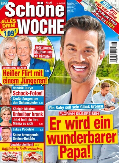 Titelbild der Ausgabe 26/2026 von Schöne Woche. Diese Zeitschrift und viele weitere Frauenzeitschriften als Abo oder epaper bei United Kiosk online kaufen.