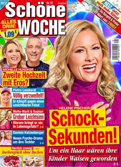 Titelbild der Ausgabe 31/2026 von Schöne Woche. Diese Zeitschrift und viele weitere Frauenzeitschriften als Abo oder epaper bei United Kiosk online kaufen.