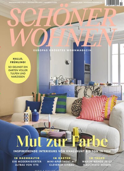 Titelbild der Ausgabe 2/2026 von SCHÖNER WOHNEN. Diese Zeitschrift und viele weitere Gartenzeitschriften und Wohnzeitschriften als Abo oder epaper bei United Kiosk online kaufen.
