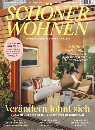 Titelbild der Ausgabe 4/2026 von SCHÖNER WOHNEN. Diese Zeitschrift und viele weitere Gartenzeitschriften und Wohnzeitschriften als Abo oder epaper bei United Kiosk online kaufen.