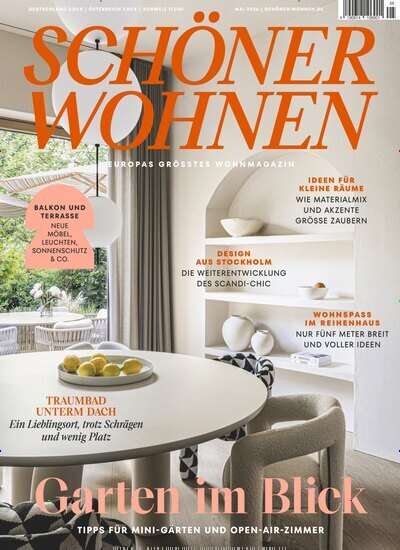 Titelbild der Ausgabe 5/2026 von SCHÖNER WOHNEN. Diese Zeitschrift und viele weitere Gartenzeitschriften und Wohnzeitschriften als Abo oder epaper bei United Kiosk online kaufen.