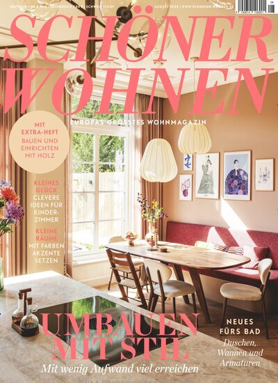 Titelbild der Ausgabe 8/2025 von SCHÖNER WOHNEN. Diese Zeitschrift und viele weitere Gartenzeitschriften und Wohnzeitschriften als Abo oder epaper bei United Kiosk online kaufen.