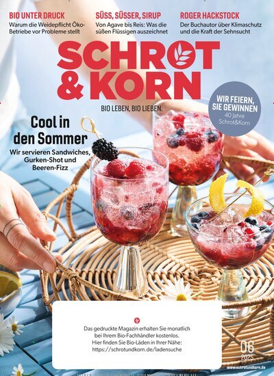Titelbild der Ausgabe 6/2025 von Schrot & Korn. Diese Zeitschrift und viele weitere Elternzeitschriften und Tierzeitschriften als Abo oder epaper bei United Kiosk online kaufen.