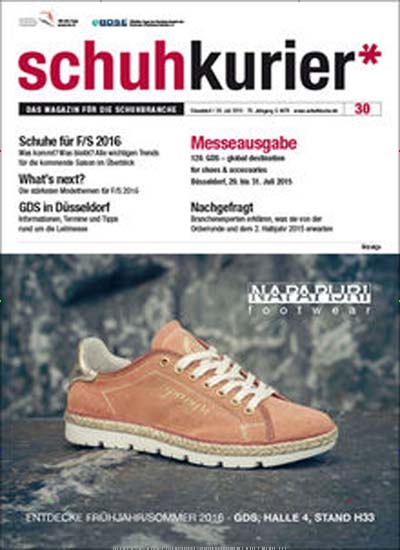 Titelbild der Ausgabe 30/2015 von schuhkurier. Diese Zeitschrift und viele weitere Gastronomiezeitschriften, Fashionmagazine, Beautymagazine als Abo oder epaper bei United Kiosk online kaufen.