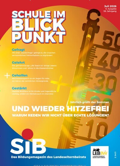 Titelbild der Ausgabe 6/2026 von Schule im Blickpunkt. Diese Zeitschrift und viele weitere Zeitschriften für Pädagogik als Abo oder epaper bei United Kiosk online kaufen.