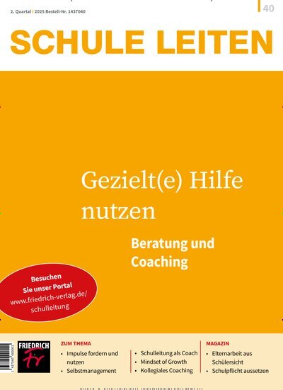 Titelbild der Ausgabe 40/2025 von Schule leiten. Diese Zeitschrift und viele weitere Zeitschriften für Pädagogik als Abo oder epaper bei United Kiosk online kaufen.
