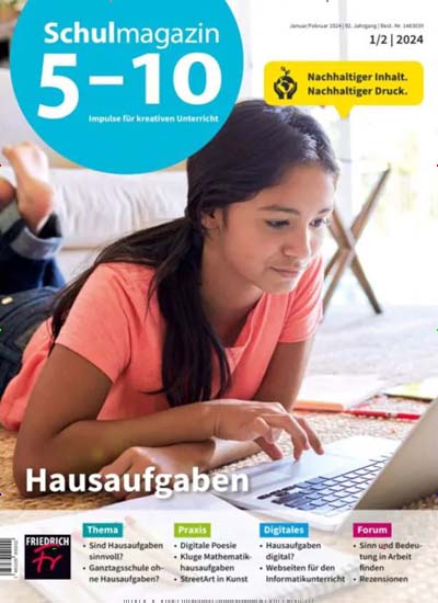 Titelbild der Ausgabe 2/2024 von Schulmagazin 5-10. Diese Zeitschrift und viele weitere Zeitschriften für Pädagogik als Abo oder epaper bei United Kiosk online kaufen.