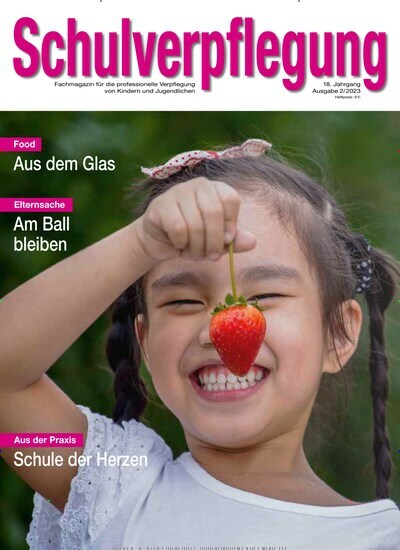 Titelbild der Ausgabe 2/2023 von Schulverpflegung. Diese Zeitschrift und viele weitere Gastronomiezeitschriften, Fashionmagazine, Beautymagazine als Abo oder epaper bei United Kiosk online kaufen.