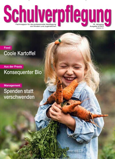 Titelbild der Ausgabe 3/2023 von Schulverpflegung. Diese Zeitschrift und viele weitere Gastronomiezeitschriften, Fashionmagazine, Beautymagazine als Abo oder epaper bei United Kiosk online kaufen.