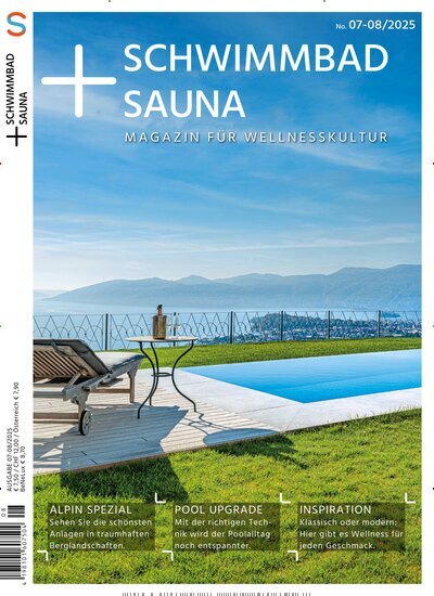 Titelbild der Ausgabe 8/2025 von Schwimmbad & Sauna. Diese Zeitschrift und viele weitere Gartenzeitschriften und Wohnzeitschriften als Abo oder epaper bei United Kiosk online kaufen.