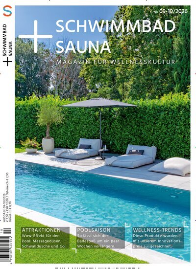 Titelbild der Ausgabe 10/2026 von Schwimmbad + Sauna. Diese Zeitschrift und viele weitere Gartenzeitschriften und Wohnzeitschriften als Abo oder epaper bei United Kiosk online kaufen.