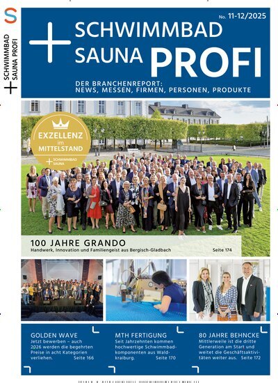Titelbild der Ausgabe 12/2025 von Schwimmbad & Sauna. Diese Zeitschrift und viele weitere Gartenzeitschriften und Wohnzeitschriften als Abo oder epaper bei United Kiosk online kaufen.