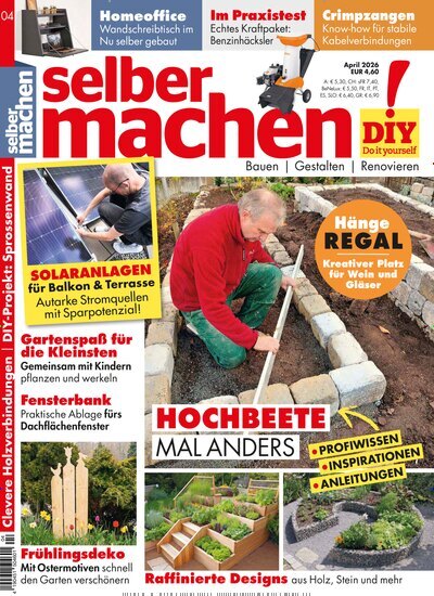 Titelbild der Ausgabe 4/2026 von selbermachen. Diese Zeitschrift und viele weitere Gartenzeitschriften und Wohnzeitschriften als Abo oder epaper bei United Kiosk online kaufen.