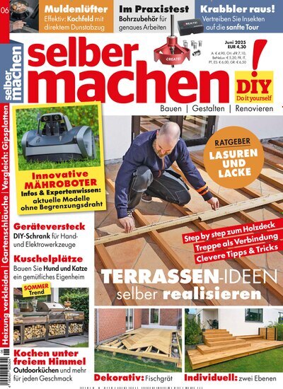 Titelbild der Ausgabe 6/2025 von selbermachen. Diese Zeitschrift und viele weitere Gartenzeitschriften und Wohnzeitschriften als Abo oder epaper bei United Kiosk online kaufen.