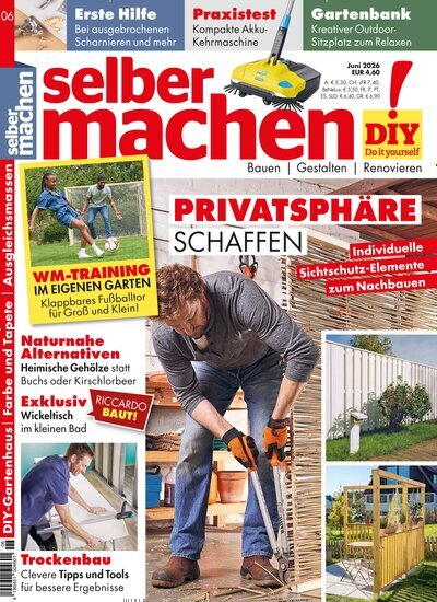 Titelbild der Ausgabe 6/2026 von selbermachen. Diese Zeitschrift und viele weitere Gartenzeitschriften und Wohnzeitschriften als Abo oder epaper bei United Kiosk online kaufen.