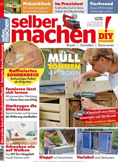 Titelbild der Ausgabe 7/2026 von selbermachen. Diese Zeitschrift und viele weitere Gartenzeitschriften und Wohnzeitschriften als Abo oder epaper bei United Kiosk online kaufen.