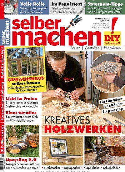 Titelbild der Ausgabe 10/2025 von selbermachen. Diese Zeitschrift und viele weitere Gartenzeitschriften und Wohnzeitschriften als Abo oder epaper bei United Kiosk online kaufen.