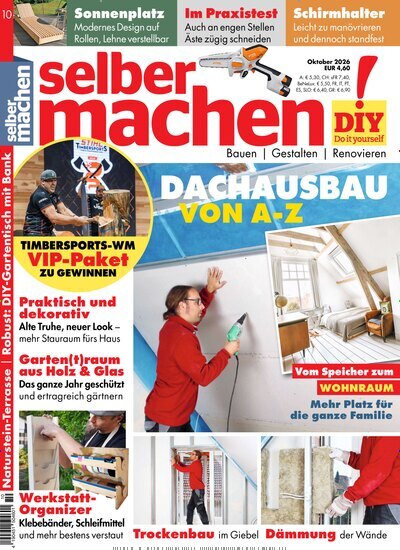 Titelbild der Ausgabe 10/2026 von selbermachen. Diese Zeitschrift und viele weitere Gartenzeitschriften und Wohnzeitschriften als Abo oder epaper bei United Kiosk online kaufen.