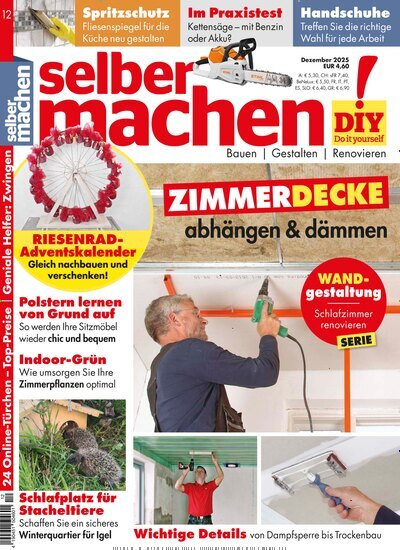 Titelbild der Ausgabe 12/2025 von selbermachen. Diese Zeitschrift und viele weitere Gartenzeitschriften und Wohnzeitschriften als Abo oder epaper bei United Kiosk online kaufen.