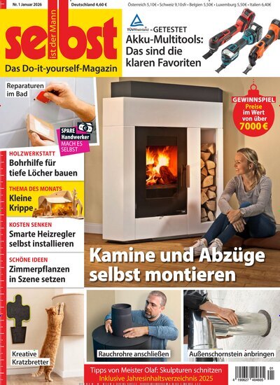Titelbild der Ausgabe 1/2026 von Selbst ist der Mann. Diese Zeitschrift und viele weitere Gartenzeitschriften und Wohnzeitschriften als Abo oder epaper bei United Kiosk online kaufen.