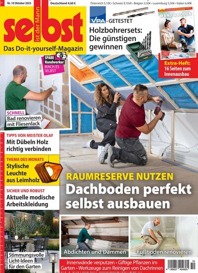 Titelbild der Ausgabe 10/2025 von Selbst ist der Mann. Diese Zeitschrift und viele weitere Gartenzeitschriften und Wohnzeitschriften als Abo oder epaper bei United Kiosk online kaufen.