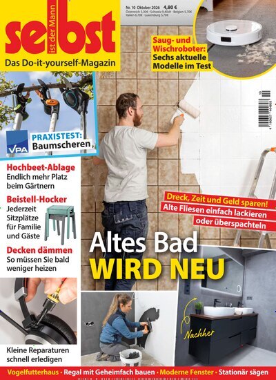 Titelbild der Ausgabe 10/2026 von Selbst ist der Mann. Diese Zeitschrift und viele weitere Gartenzeitschriften und Wohnzeitschriften als Abo oder epaper bei United Kiosk online kaufen.