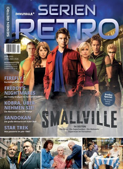 Titelbild der Ausgabe 2/2026 von Serien Retro. Diese Zeitschrift und viele weitere Audiomagazine, Filmmagazine und Fotozeitschriften als Abo oder epaper bei United Kiosk online kaufen.