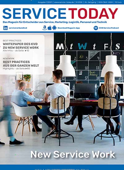 Titelbild der Ausgabe 1/2021 von Service Today. Diese Zeitschrift und viele weitere Businessmagazine als Abo oder epaper bei United Kiosk online kaufen.