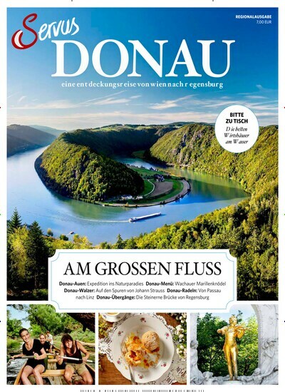 Titelbild der Ausgabe 1/2021 von Servus Donau. Diese Zeitschrift und viele weitere Reisemagazine, Freizeitmagazine und Wissensmagazine als Abo oder epaper bei United Kiosk online kaufen.