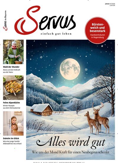 Titelbild der Ausgabe 1/2026 von Servus in Bayern. Diese Zeitschrift und viele weitere Gartenzeitschriften und Wohnzeitschriften als Abo oder epaper bei United Kiosk online kaufen.