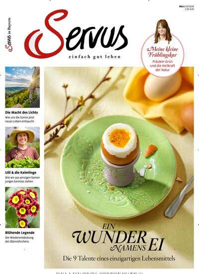 Titelbild der Ausgabe 3/2026 von Servus in Bayern. Diese Zeitschrift und viele weitere Gartenzeitschriften und Wohnzeitschriften als Abo oder epaper bei United Kiosk online kaufen.