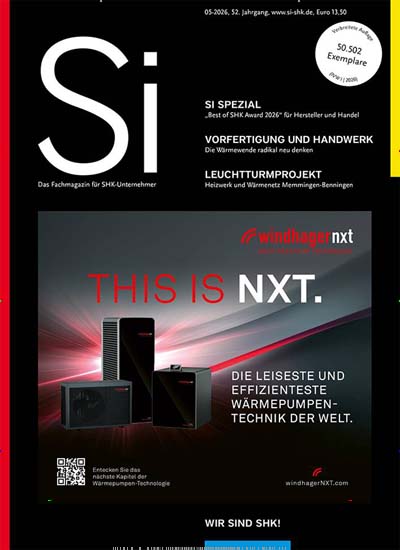 Titelbild der Ausgabe 17/2026 von Si - Das Fachmagazin für SHK Unternehmer. Diese Zeitschrift und viele weitere Architekturzeitschriften und Bauzeitschriften als Abo oder epaper bei United Kiosk online kaufen.