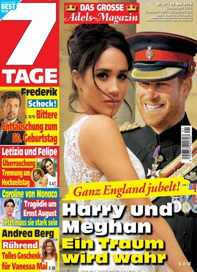 Sieben Tage Kombi-Abo aktuelles Titelbild Ausgabe 21/2018 Aktuelles Titelbild von Sieben Tage Kombi-Abo. Entdecken Sie jetzt die Ausgabe 21/2018. Lesen Sie gerne Frauenzeitschriften? Dann empfehlen wir Ihnen Sieben Tage Kombi-Abo als Kombi-Abo zum Lesen als gedruckte Ausgabe, als digitale Ausgabe im Web und als epaper per App.