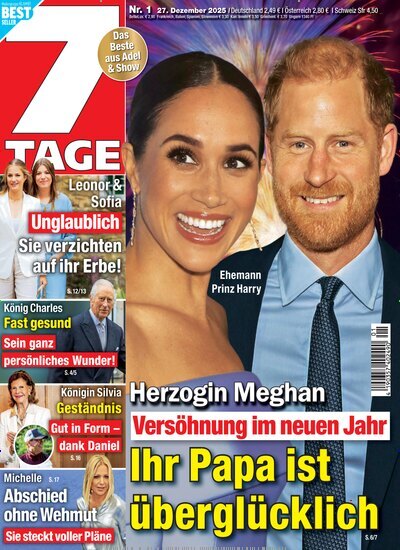 Titelbild der Ausgabe 1/2026 von Sieben Tage. Diese Zeitschrift und viele weitere Frauenzeitschriften als Abo oder epaper bei United Kiosk online kaufen.