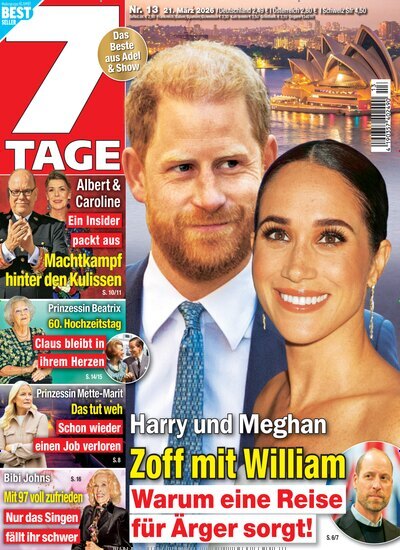 Titelbild der Ausgabe 13/2026 von Sieben Tage. Diese Zeitschrift und viele weitere Frauenzeitschriften als Abo oder epaper bei United Kiosk online kaufen.