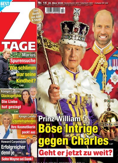 Titelbild der Ausgabe 14/2026 von Sieben Tage. Diese Zeitschrift und viele weitere Frauenzeitschriften als Abo oder epaper bei United Kiosk online kaufen.