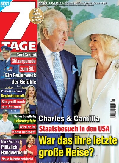 Titelbild der Ausgabe 20/2026 von Sieben Tage. Diese Zeitschrift und viele weitere Frauenzeitschriften als Abo oder epaper bei United Kiosk online kaufen.