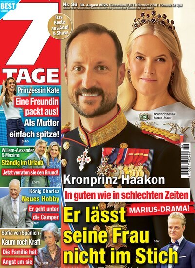 Titelbild der Ausgabe 36/2025 von Sieben Tage. Diese Zeitschrift und viele weitere Frauenzeitschriften als Abo oder epaper bei United Kiosk online kaufen.
