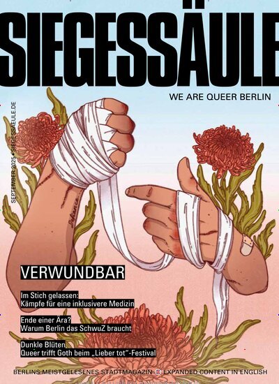 Titelbild der Ausgabe 9/2025 von Siegessäule. Diese Zeitschrift und viele weitere Lifestylemagazine und Peoplemagazine als Abo oder epaper bei United Kiosk online kaufen.