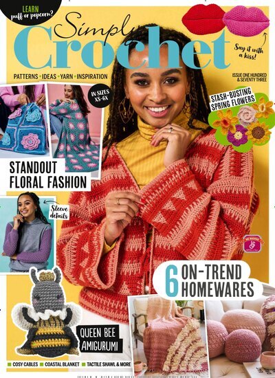 Titelbild der Ausgabe 3/2026 von Simply Crochet. Diese Zeitschrift und viele weitere Modemagazine und DIY-Magazine als Abo oder epaper bei United Kiosk online kaufen.