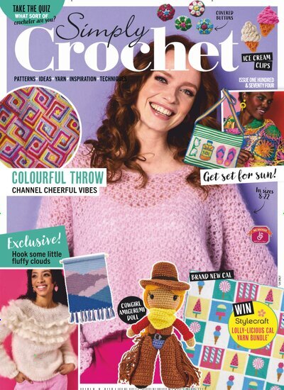 Titelbild der Ausgabe 4/2026 von Simply Crochet. Diese Zeitschrift und viele weitere Modemagazine und DIY-Magazine als Abo oder epaper bei United Kiosk online kaufen.