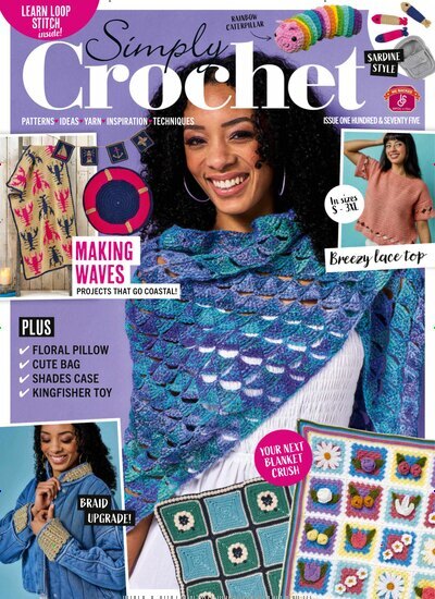 Titelbild der Ausgabe 5/2026 von Simply Crochet. Diese Zeitschrift und viele weitere Modemagazine und DIY-Magazine als Abo oder epaper bei United Kiosk online kaufen.
