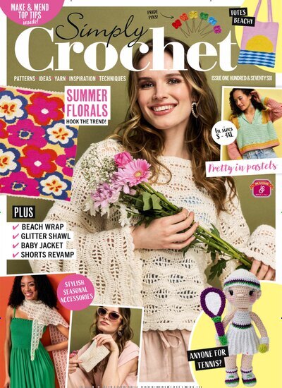 Titelbild der Ausgabe 6/2026 von Simply Crochet. Diese Zeitschrift und viele weitere Modemagazine und DIY-Magazine als Abo oder epaper bei United Kiosk online kaufen.