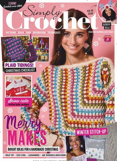 Titelbild der Ausgabe 168/2025 von Simply Crochet. Diese Zeitschrift und viele weitere Modemagazine und DIY-Magazine als Abo oder epaper bei United Kiosk online kaufen.