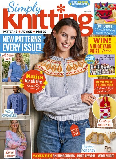 Titelbild der Ausgabe 10/2026 von Simply Knitting. Diese Zeitschrift und viele weitere Modemagazine und DIY-Magazine als Abo oder epaper bei United Kiosk online kaufen.