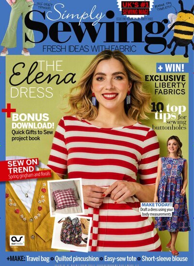 Titelbild der Ausgabe 4/2025 von Simply Sewing. Diese Zeitschrift und viele weitere Modemagazine und DIY-Magazine als Abo oder epaper bei United Kiosk online kaufen.